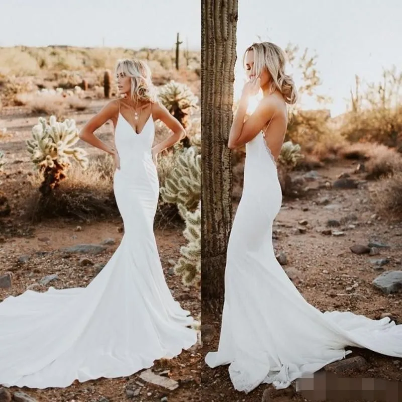 Chiffon mermaid wedding dress sale