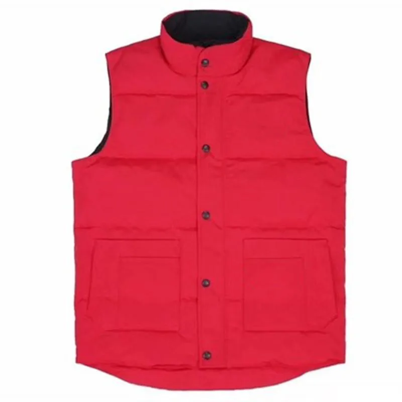 Puffer Daunenjacke Hip Hop Herren Parkas Einfarbige Weste Männer Frauen Ärmelloser Wintermantel Größe S-2XL_voghion.com