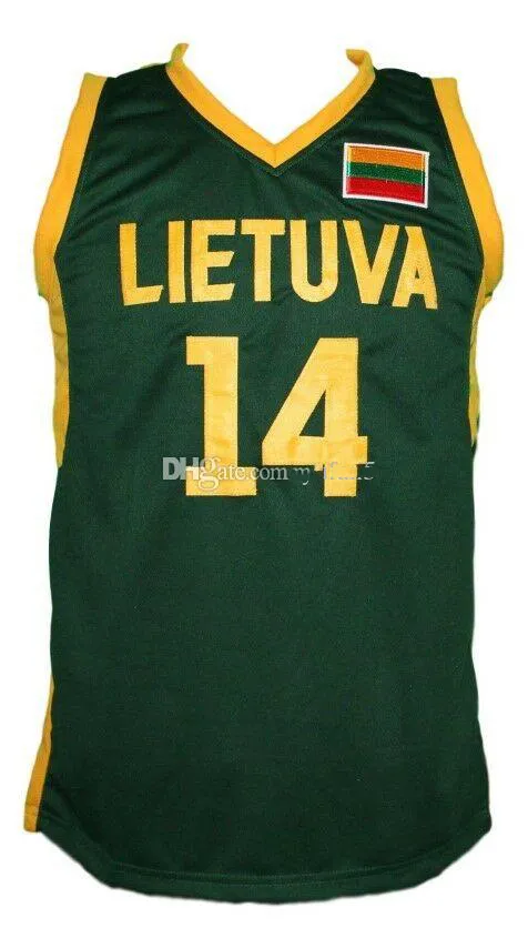 Jonas Valanciunas 14 Team Lithuania Lietuva Retro Basketball