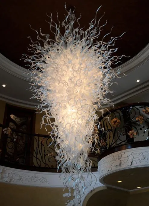 Modern handgjord blåsglas ljuskrona konst vardagsrum trappor dekorativa ljuskronor ledd hängande lampor restaurang vitljus