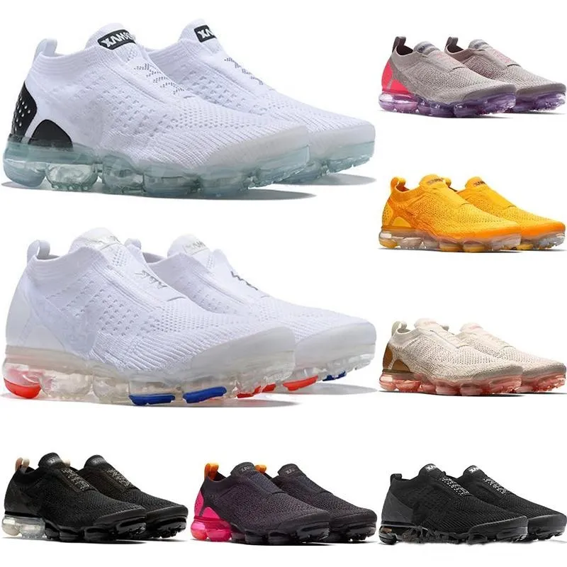 vapormax vapor max air 2019 cuscino MOC 2 2.0 FK Uomo senza maniche FUTURISM Scarpe da corsa Uomo Shock da jogging per donna giallo Slip-on Sneakers oreo Taglia 36-45