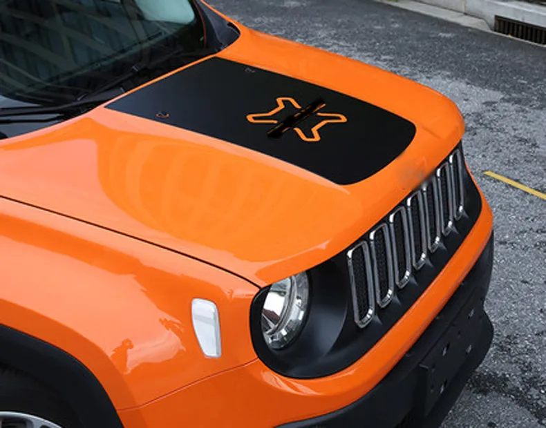 Für Jeep Renegade 2015 2016 2017 2018 Carbon Faser Farbe Auto Haube  Aufkleber Film Stikcer Auto Styling Zubehör Von 25,42 €