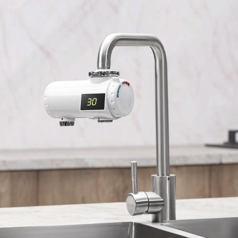 Robinet électrique, chauffe-eau instantané de cuisine, robinet de chauffage  électrique en acier inoxydable