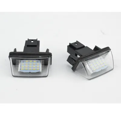 2pcs لوحة ترخيص Auto LED مصباح أبيض ملحقات LED LED للسيارة