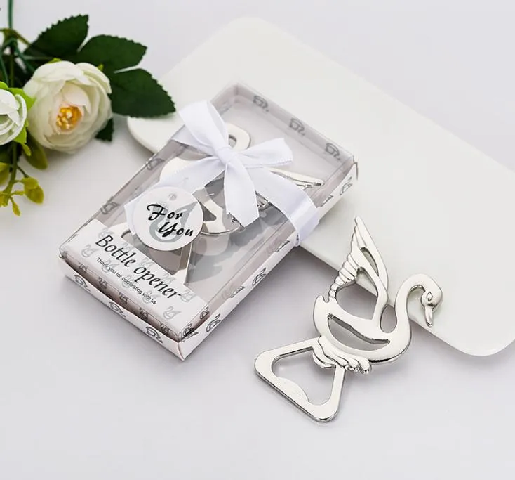 Bomboniere Baby Shower Souvenir Apribottiglie Little Swan Lega regalo personalizzata per regalo omaggio di nozze Spedizione gratuita SN2944