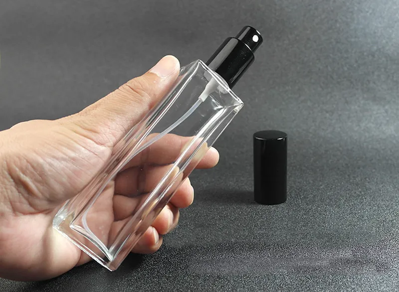 Bouteille de parfum en verre de 1,7 oz 50 ml de parfum portable en