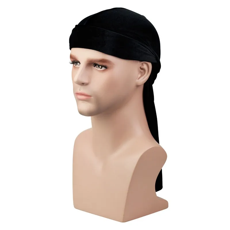 Homens De Cetim Elástico Boné Hip Hop Du Doo Pano Durag Perucas Turbante  Bandana Headwear Cor Sólida Longo Chapéu Gravata Feminina Para Baixo Cauda  14 Cores - Bonés Para Ciclismo - AliExpress