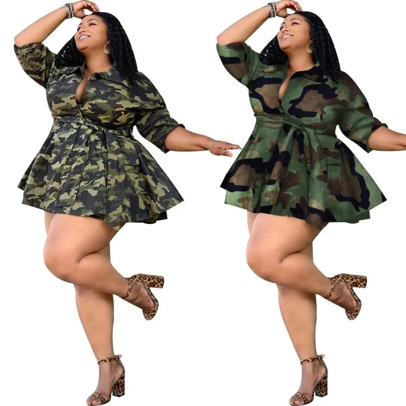 Plus Size Winter Lady Jassen Jassen Vrouwen Dikke Jassen Camouflage Print Street Sjeres Dragen Volledige Mouw Cropped Fall Jas GL8860