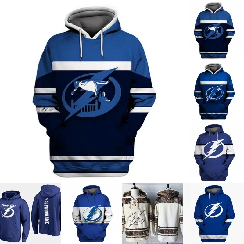 Tampa Bay Lightning Hoodie Jersey Mens 13 Cedric Paquette 21 Brayden Point 86 Nikita Kucherov 88 Andrei Vasilevskiy Hockey Jerseys