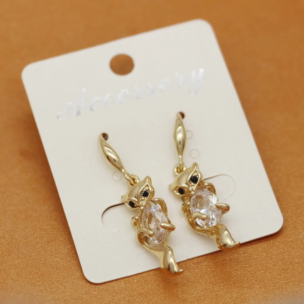 new diamond creative earrings custom temperament animal earrings personality wild earrings