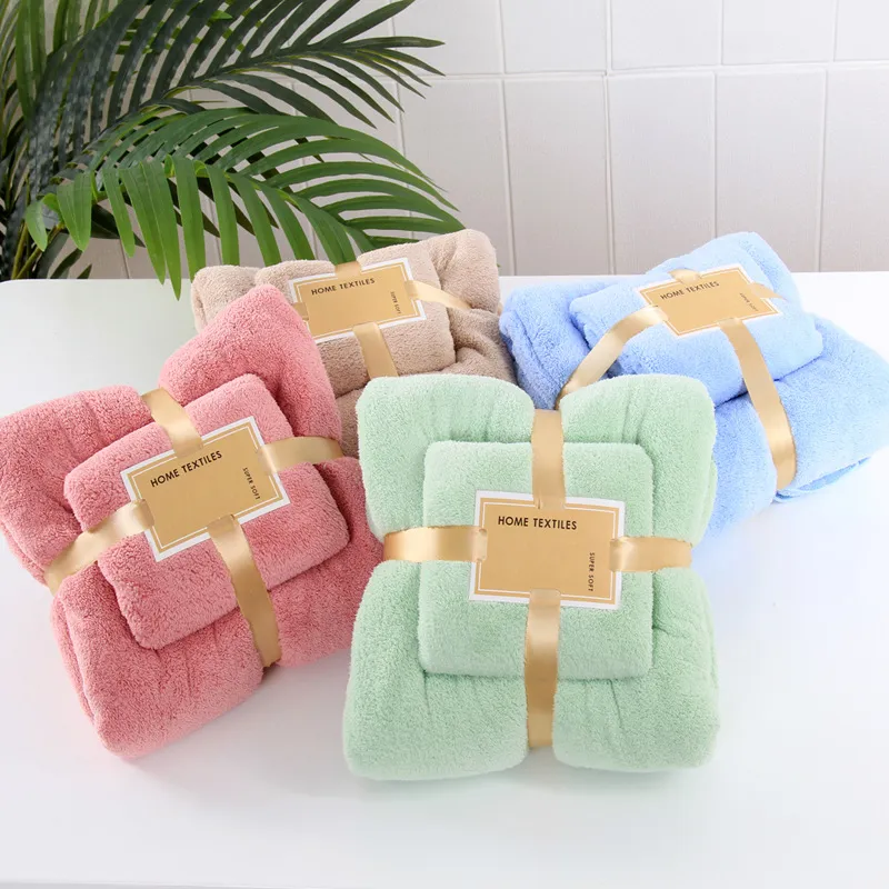 Set di Asciugamani, Asciugamani da Bagno Microfibra, Super Soft e