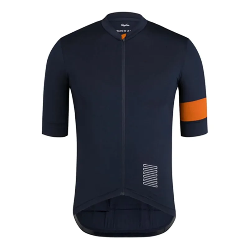 Rapha Team Summer ROPA Ciclismo Мужские рубашки с коротким рукавом Велоспорт Джерси Быстрые сухие МТБ Велосипедные вершины Дорожные гоночные Дорожные Дышащие велосипедные Одежда S21040227