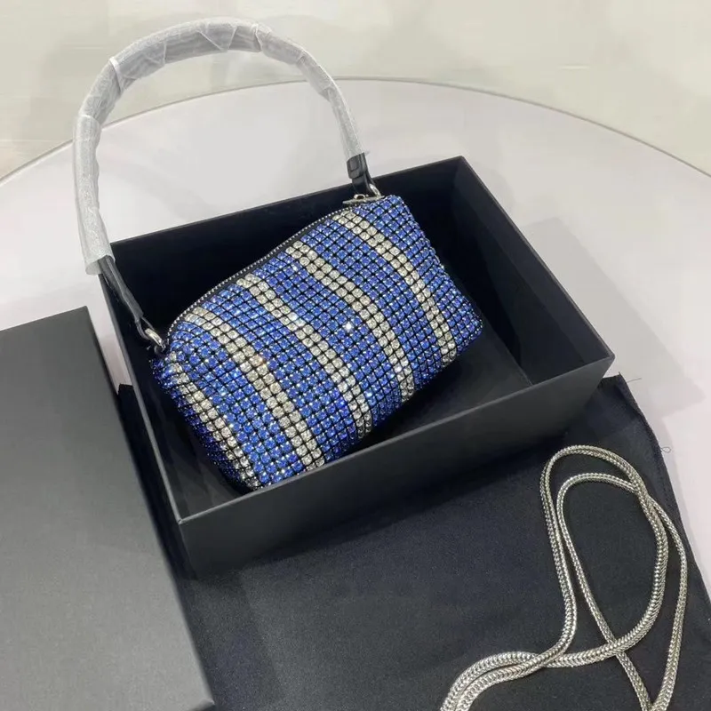 2020 womens luxury designer purses handbags High Quality Diamond Shiny Small Square Bag Evening Fashion Handbag