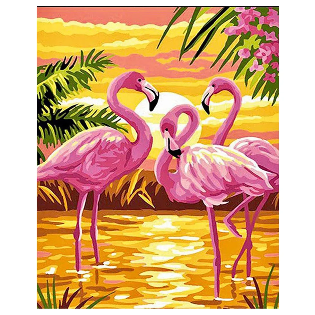 Anti Stress Dipingi Con I Numeri Kit Adulti Principianti Bambini Uccelli  Pavone Flamingo Pittura Digitale Senza Cornice Incorniciato Tela Di Canapa  La Decorazione Domestica Da 10,61 €