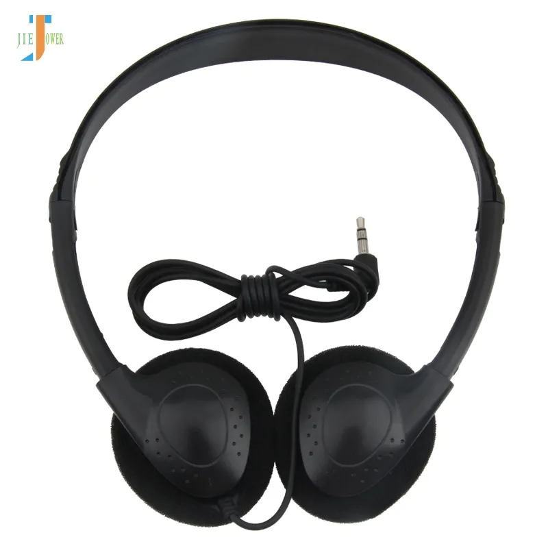 100pcs/lot Good Quality Disposable Cheapest Headset F Type Plug Wired Plastic Gift Headphones Factory Customize 3.5mm for PC MP3 Phone