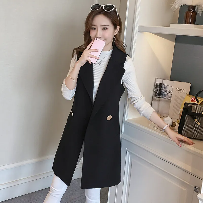 Long vest on sale coat