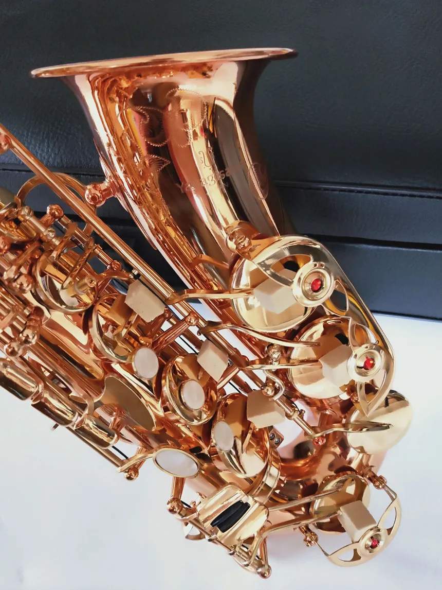 New Arrival Alto Sax Musical Instrument E-flat A-992 Golden Key Alto Sax Professional Free Shipping