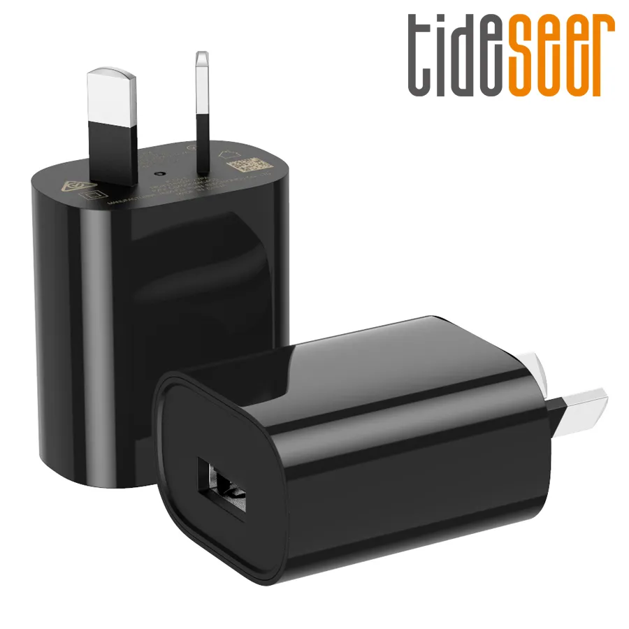 Eigen fabriek gemaakte SAA C-tick goedgekeurd AU USB-plug telefoonlader voor Australisch Nieuw-Zeeland Market Gebruik enkele USB 5V 1A-adapter