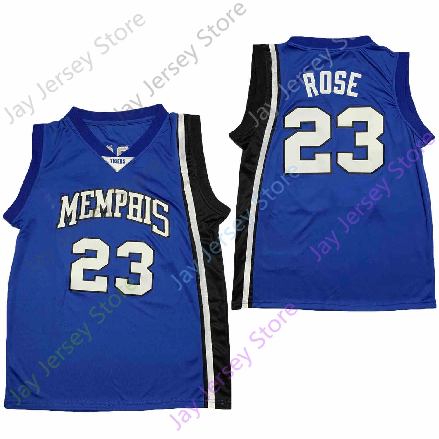 2020 New Memphi Tigers College Basketball Jersey NCAA 23 Rose Blue All Stitched and Embroidery Men Youth Size