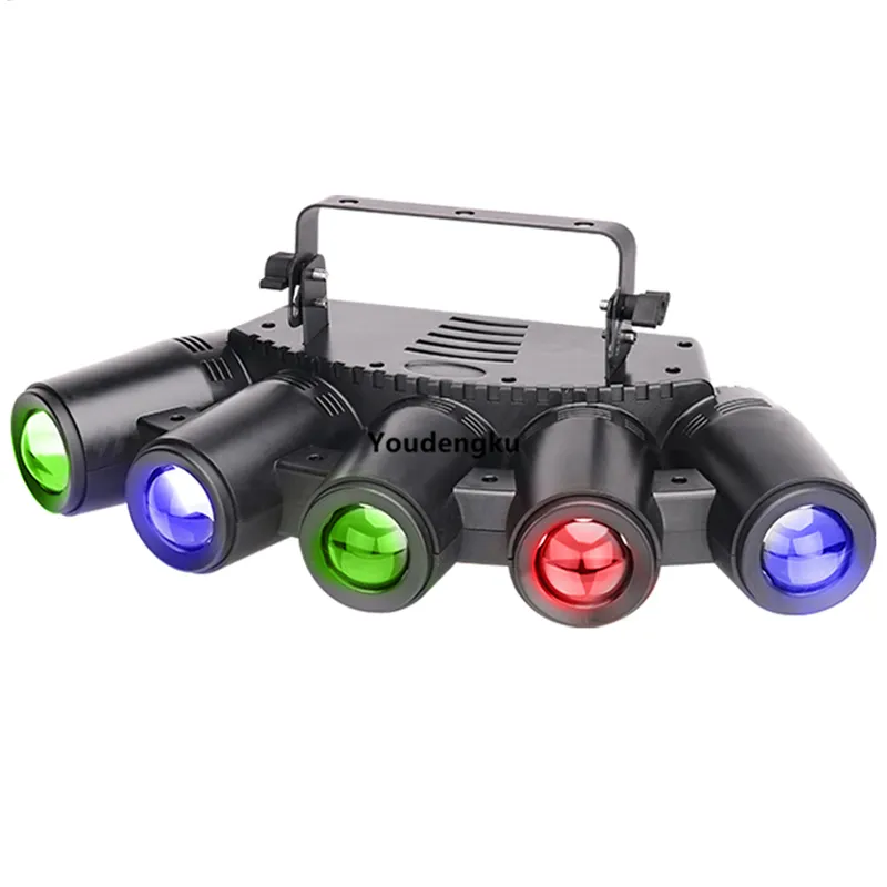 2 stks Nieuwe producten Stage Apparatuur 5x40W RGBW 4IN1 LED-projector Sharpy Beam Wash Moving Head Light