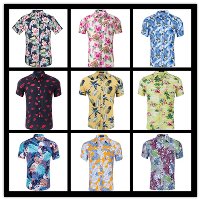 Barato preço venda verão havaiano praia estilo 3d gráfico palma coco árvore floral homens impressão casual camisas aloha feriado praia