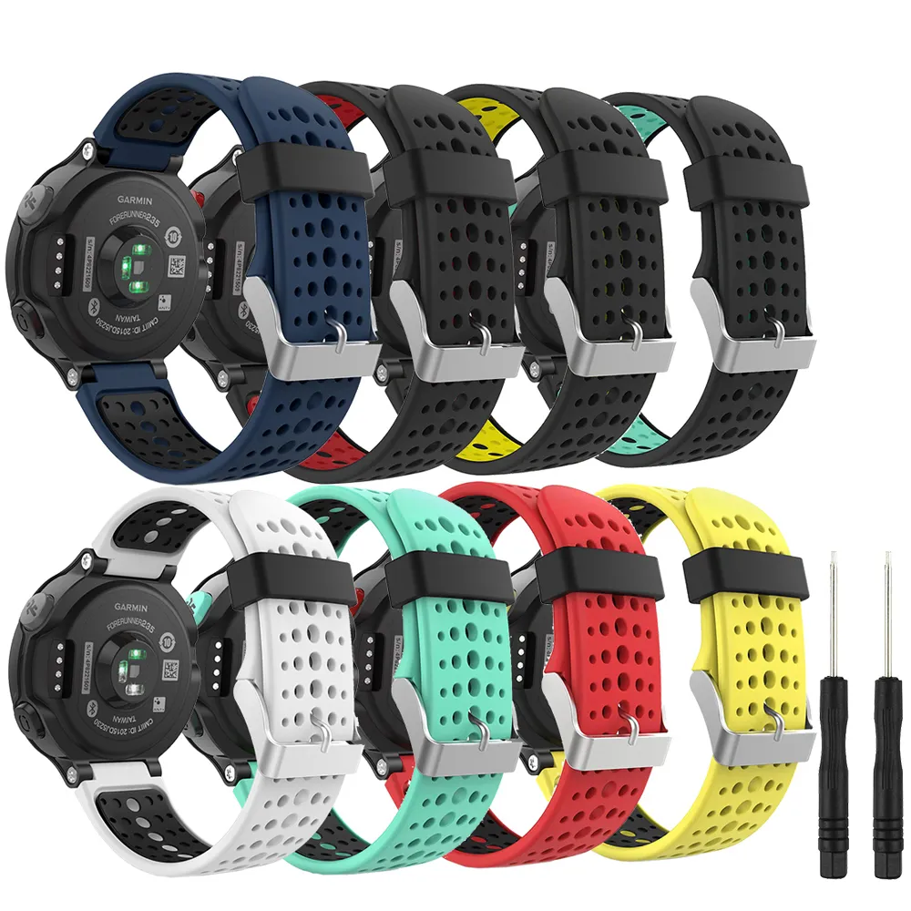 Bracelet en Silicone pour Garmin Forerunner 235, accessoires pour Garmin Forerunner 220/230/235/620/630/735XT/235Lite