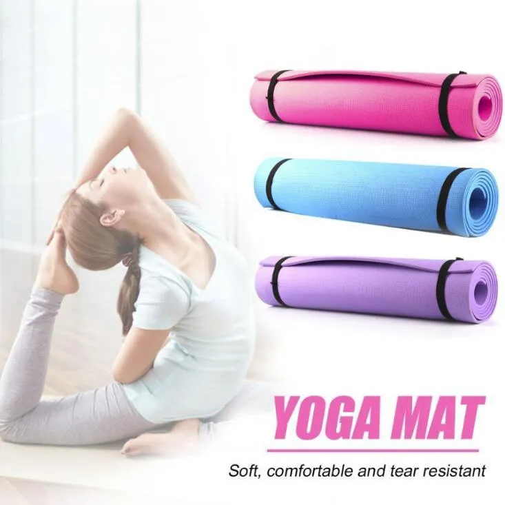 Snelle schip yoga matten delicate ontwerp effen kleur antislip yoga mat sport gym zachte pilates matten voor beginners fitnessapparatuur