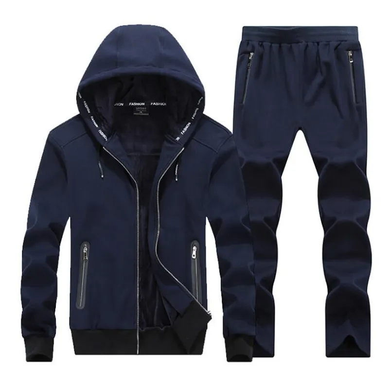 Hommes ensemble sweats à capuche vêtements de sport 2019 printemps automne nouveaux sweats ensemble de sport hommes survêtements 2 pièces sweats à capuche + pantalon costume vêtements