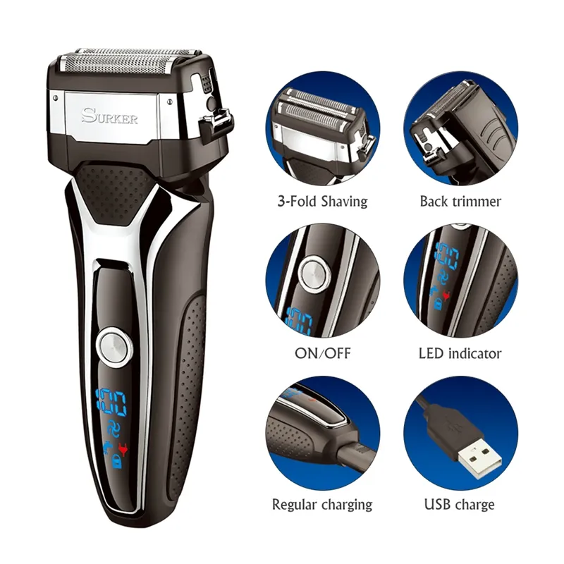 5V 3W Travel Razor Shaver 1.5H Tiempo de carga Mini afeitadora eléctrica  portátil para hombres