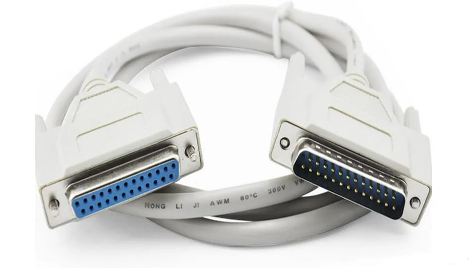 Yohii 1.4M/4.6 Ft 25 Pin DB25 Male To Female Parallel Printer Serial Extension Cable IEEE1284