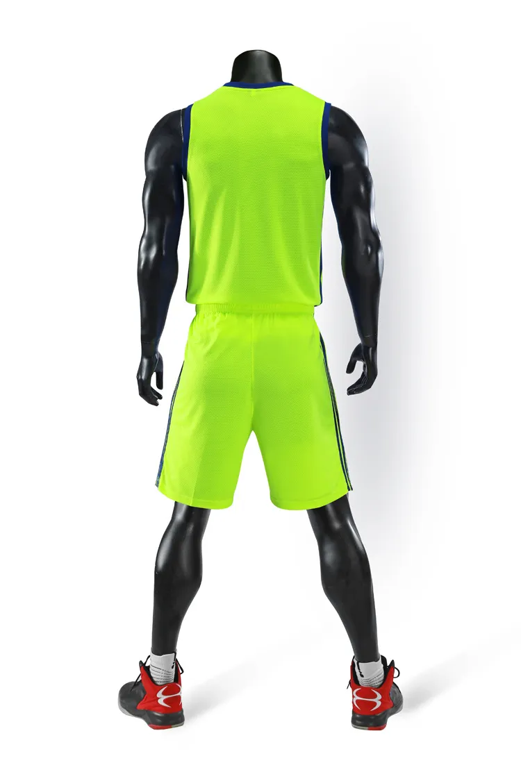 2019 جديد فارغة كرة السلة الفانيلة مطبوعة شعار رجل الحجم S-XXL رخيصة الثمن الشحن سريع نوعية جيدة A006 الأخضر GR004N
