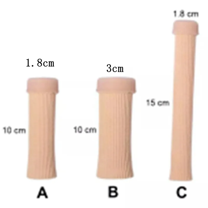 10ピース/ロットフィートフィンガー補正栓織物ゲルシリコーンチューブバニオントースフィンガー分離器の分割物保護具コーンカルス