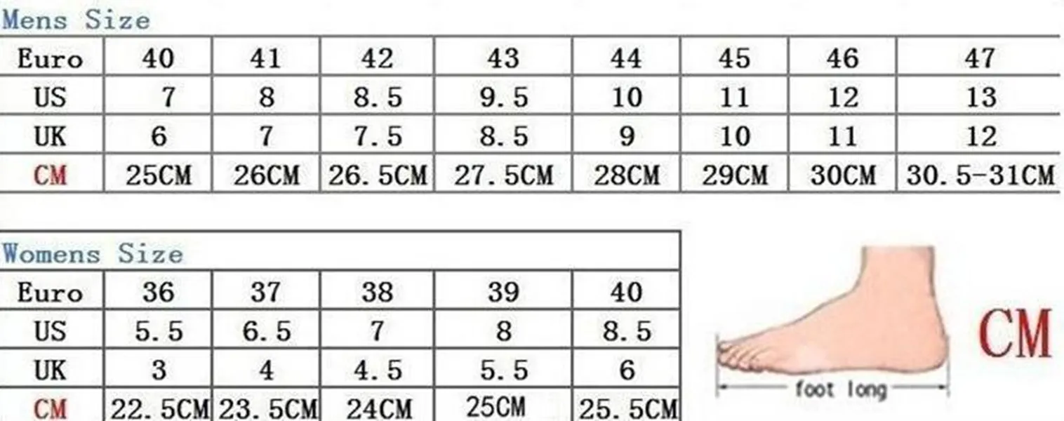 International Shoe Size Conversion Chart - Women & Men