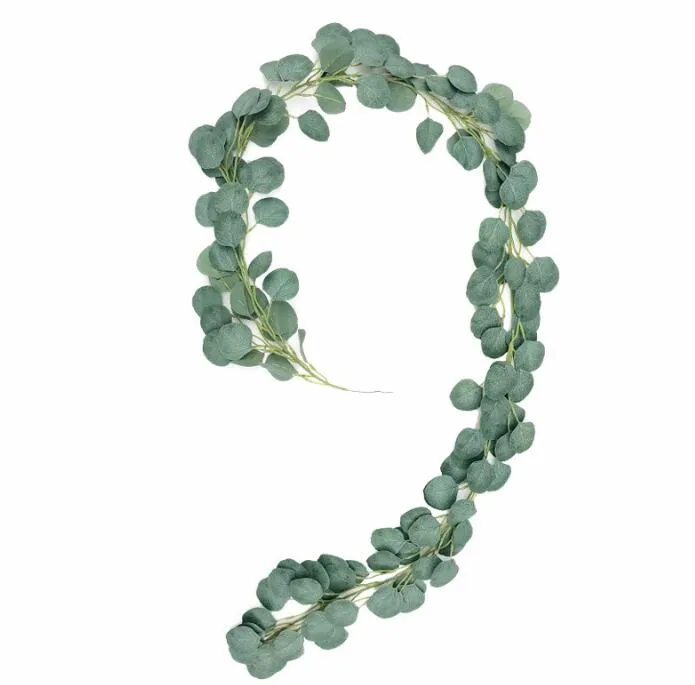 Green Eucalyptus Garland Leaves Vine Artificial Rattan Plants For Wall,  Wedding & Home Decor From Alegant_lady, $6.04