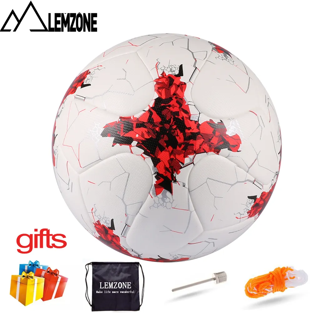 Seamless PU Leather Professional Soccer Ball Size 5 Match & Size 4