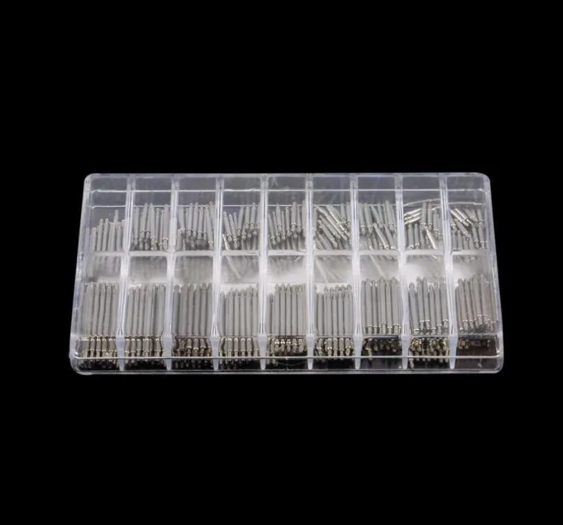 360pcs 8-25mm Correa de reloj Correa Barra de resorte Eslabón Pin Remover Herramienta de reparación Material de acero inoxidable 904L Relojes de pulsera de alta calidad Jubilee Ladies Women Men's Ladys