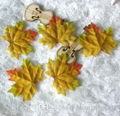 HT 1000pcs foglie di seta caduta foglie di nozze favorita autunno foglia d'acero