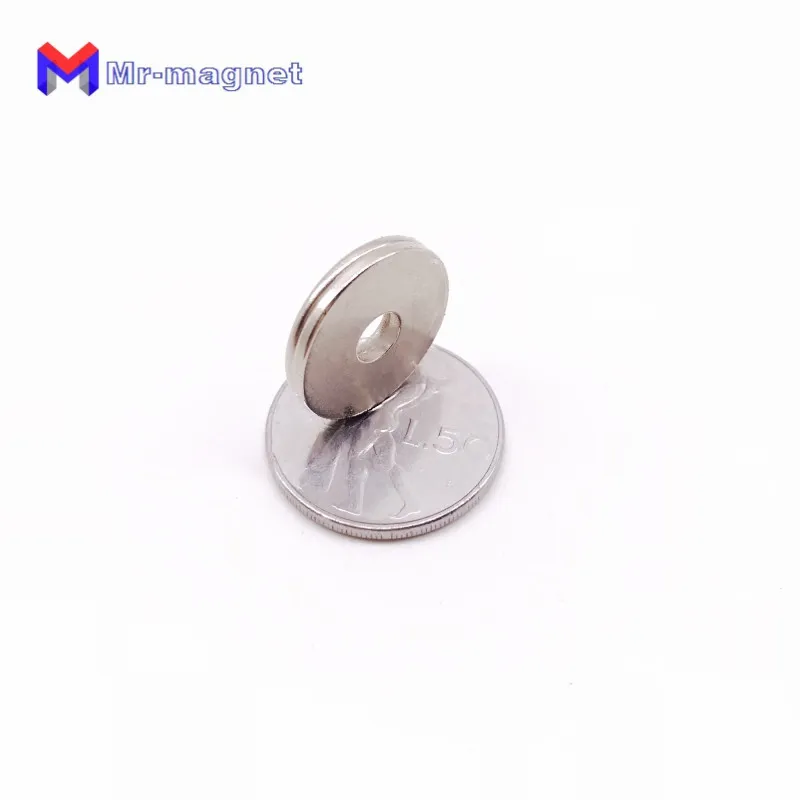 IMANES Satış Buzdolabı Mıknatısları 25x33mm N35 Süper Güçlü Yuvarlak Neodimyum Yüzük Nadir Toprak Kalıcı Mıknatıs 2533mm 25x3 Delik 3mm