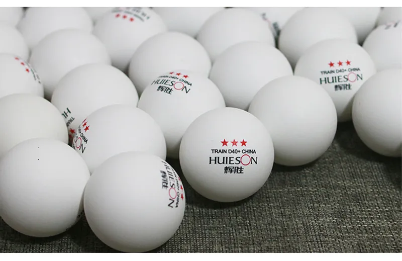 Huieson 100 Pcs 3-Star 40mm 2.8g Table Tennis Balls Ping Pong Balls for Match New Material ABS Plastic Table Training Balls (6)