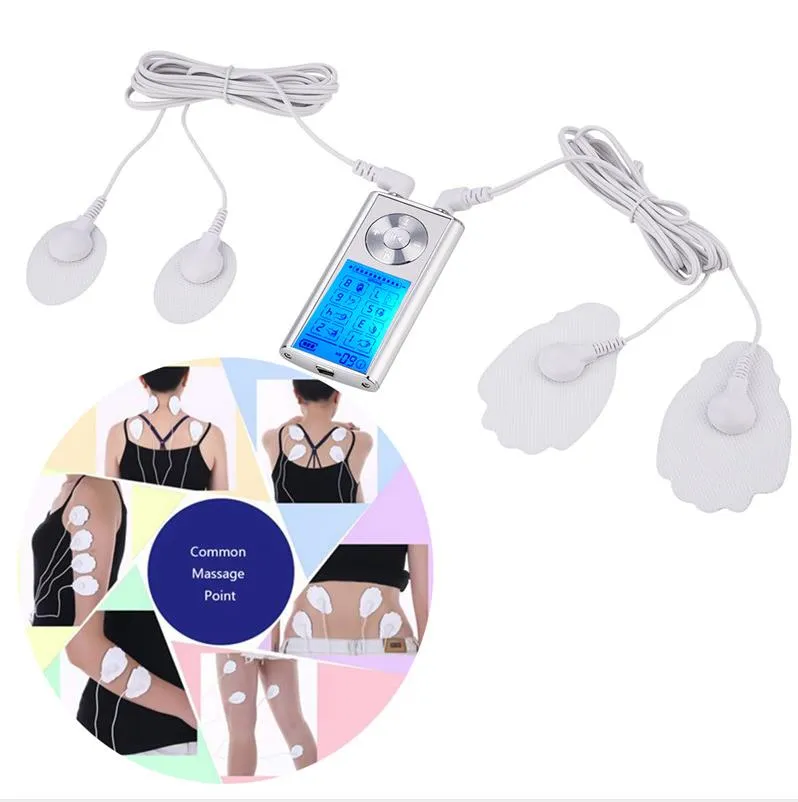 8 Mode TENS Unit Mini Digital Electronic Pulse Massager Therapy Muscle Full Body Acupuncture Magnetic Therapy Tens Massage