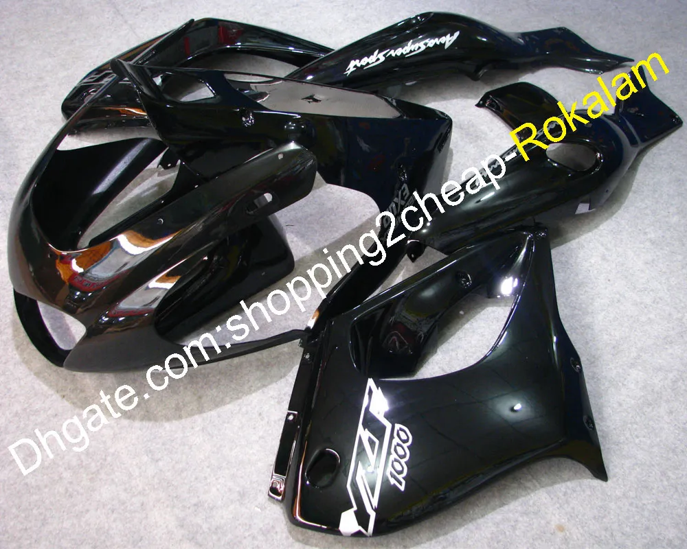 97-07 YZF1000R 100 % 새로운 ABS 플라스틱 페어링 YAMAHA YZF 1000 R SUNDERACE 1997-2007 블랙 모토 페어링