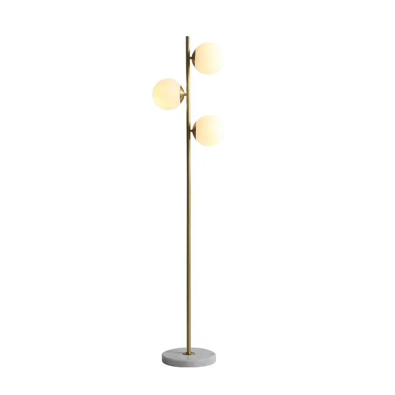 New Design Post Modern Gold Color Metal Floor Lamp 3 head LED Standing Light for Living Room Deauty with CE CCC Certification In Stock