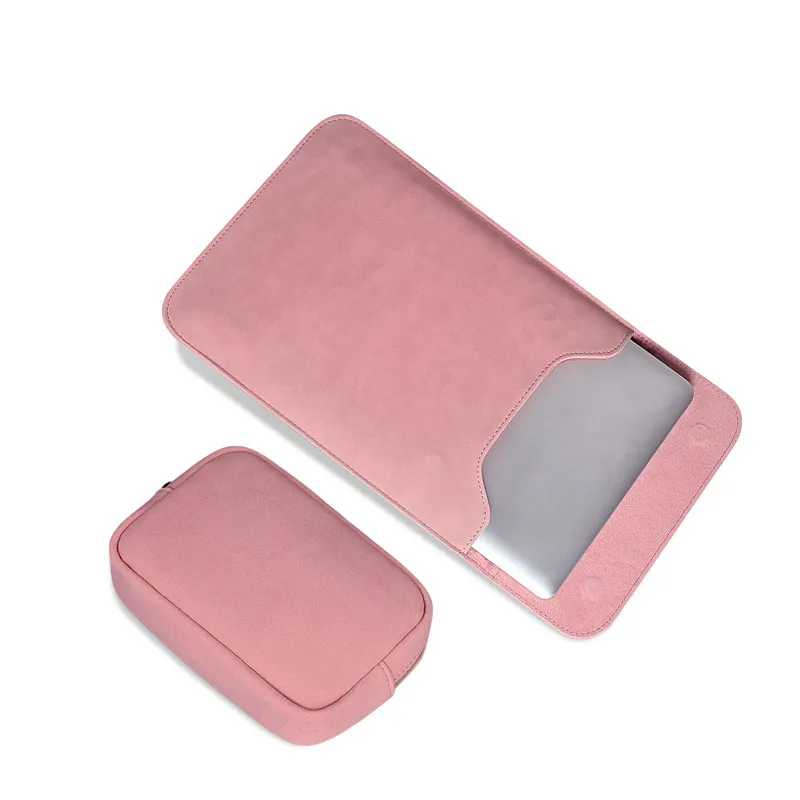 Musmatta Pouch Notebook Väskor Väska till Xiaomi MacBook Air 12 13 Cover Retina Pro 15 Laptop Sleeve Läderväska