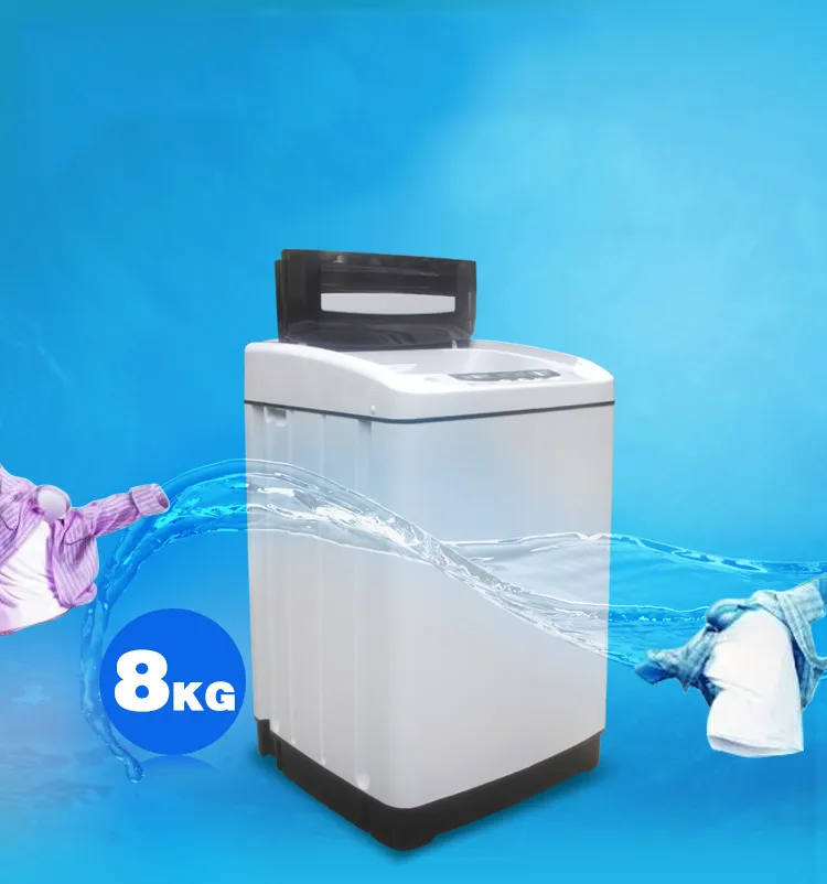 Powerful 380W Top Loading Automatic Washing Machine in White 8kg Capacity