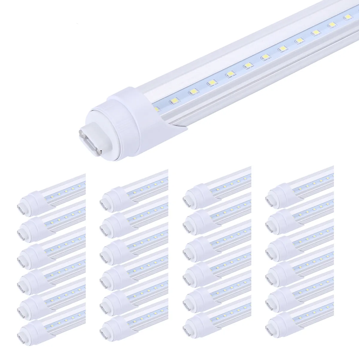 65W V-formade T8 LED-butikslampor Dubbelsidiga LED-lampor R17D Roterande 8FT 45W 65W LED-lagerbelysning