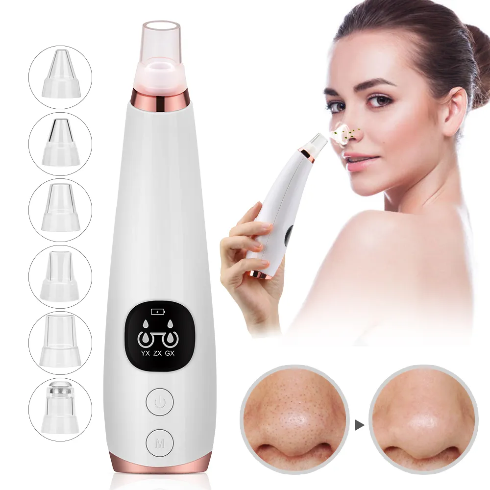 Blackhead Remover Face Deep Pore Cleaner Acne Pimple Removal Vacuum Suction Facial SPA Diamond Beauty Care Tool Skin Care DHL Ship