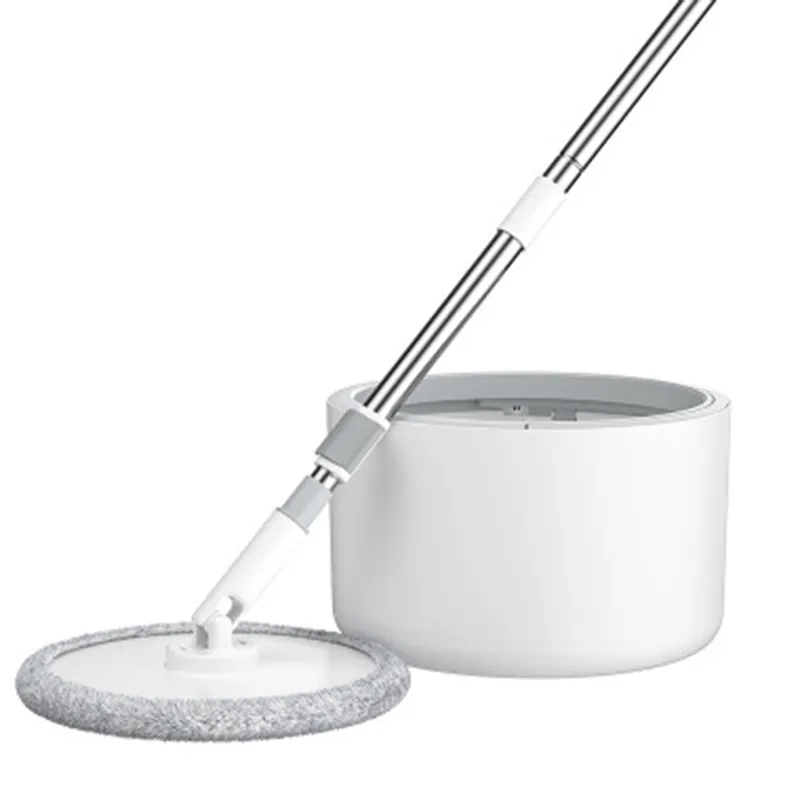 Magic Microfiber Mop with Round Bucket Adjustable Handle Household Sweeper Tile Cleaner Carton Flow System 360 Cleaning Tools