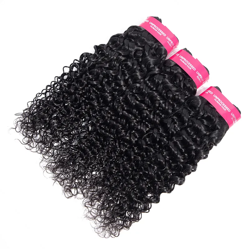Gagaqueen Brazilian Water wave Hair Bundles Wholesale 9a Unprocessed Brazilian Wet And Wavy Vrigin Human Hair Extensions