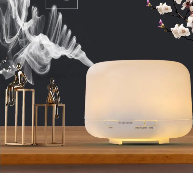 500ml Air Humidifier Aroma Essential Oil Diffuser Aromatherapy Umidificador 7 Color Change LED Night Light for Home