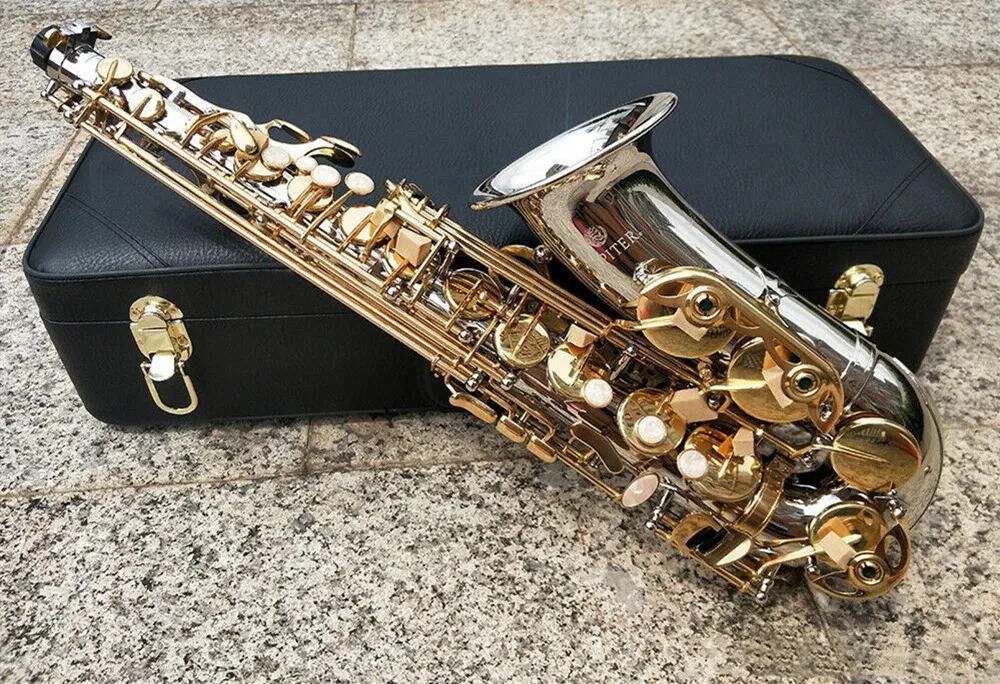 chave New Taiwan JUPITER JAS-1100SG Eb Alto Saxophone ouro Sax Alto Professional instrumento musical com bocal palhetas gratuito